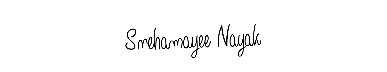 Angelique-Rose-font-FFP is a professional signature style that is perfect for those who want to add a touch of class to their signature. It is also a great choice for those who want to make their signature more unique. Get Snehamayee Nayak name to fancy signature for free. Snehamayee Nayak signature style 5 images and pictures png