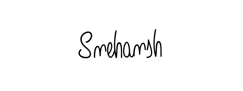 Use a signature maker to create a handwritten signature online. With this signature software, you can design (Angelique-Rose-font-FFP) your own signature for name Snehansh. Snehansh signature style 5 images and pictures png