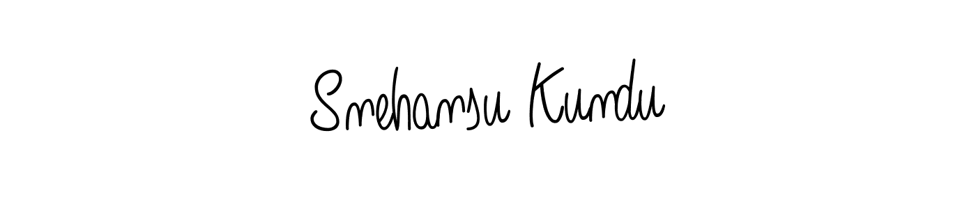 Create a beautiful signature design for name Snehansu Kundu. With this signature (Angelique-Rose-font-FFP) fonts, you can make a handwritten signature for free. Snehansu Kundu signature style 5 images and pictures png