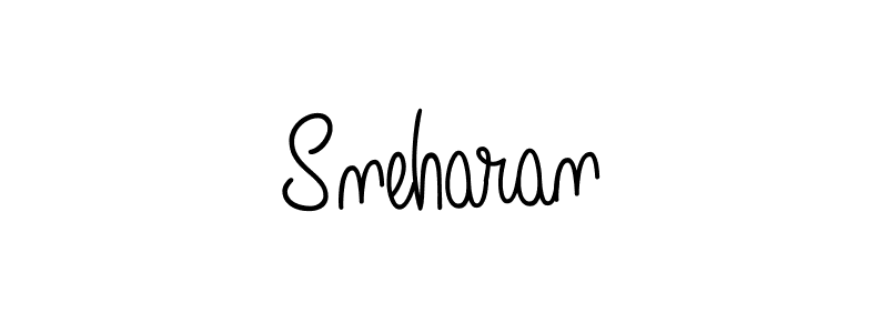 Use a signature maker to create a handwritten signature online. With this signature software, you can design (Angelique-Rose-font-FFP) your own signature for name Sneharan. Sneharan signature style 5 images and pictures png