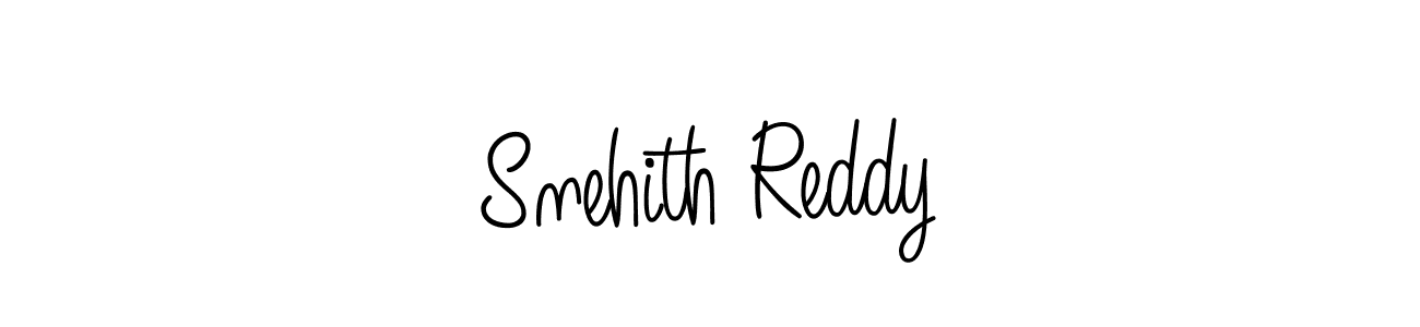 Use a signature maker to create a handwritten signature online. With this signature software, you can design (Angelique-Rose-font-FFP) your own signature for name Snehith Reddy. Snehith Reddy signature style 5 images and pictures png
