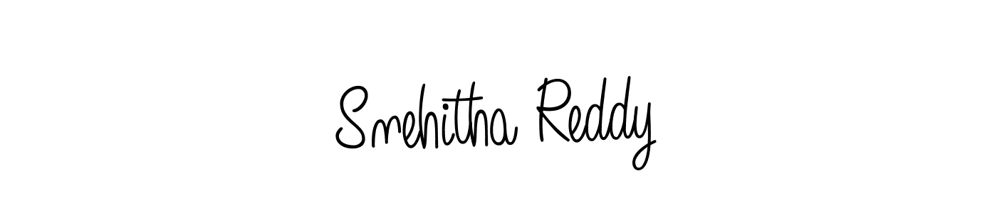 Make a beautiful signature design for name Snehitha Reddy. With this signature (Angelique-Rose-font-FFP) style, you can create a handwritten signature for free. Snehitha Reddy signature style 5 images and pictures png