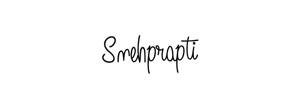 How to make Snehprapti name signature. Use Angelique-Rose-font-FFP style for creating short signs online. This is the latest handwritten sign. Snehprapti signature style 5 images and pictures png