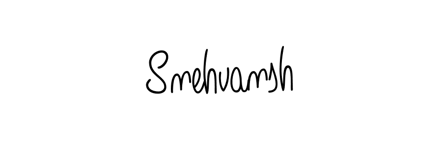 Snehvansh stylish signature style. Best Handwritten Sign (Angelique-Rose-font-FFP) for my name. Handwritten Signature Collection Ideas for my name Snehvansh. Snehvansh signature style 5 images and pictures png