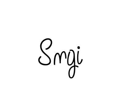 You should practise on your own different ways (Angelique-Rose-font-FFP) to write your name (Sngi) in signature. don't let someone else do it for you. Sngi signature style 5 images and pictures png