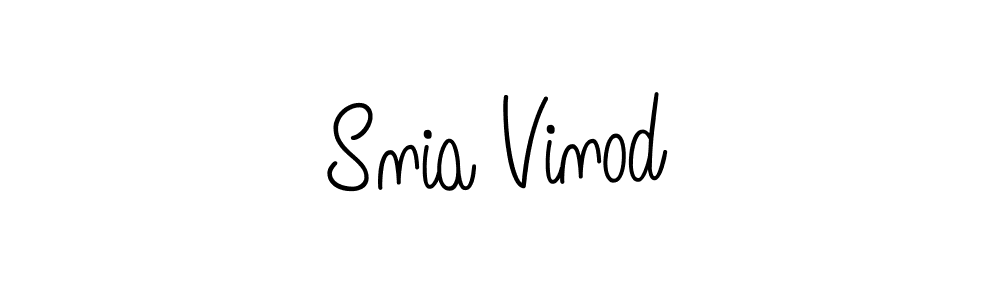 if you are searching for the best signature style for your name Snia Vinod. so please give up your signature search. here we have designed multiple signature styles  using Angelique-Rose-font-FFP. Snia Vinod signature style 5 images and pictures png