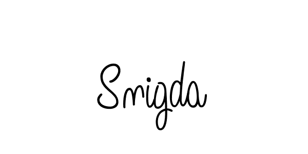 How to make Snigda signature? Angelique-Rose-font-FFP is a professional autograph style. Create handwritten signature for Snigda name. Snigda signature style 5 images and pictures png