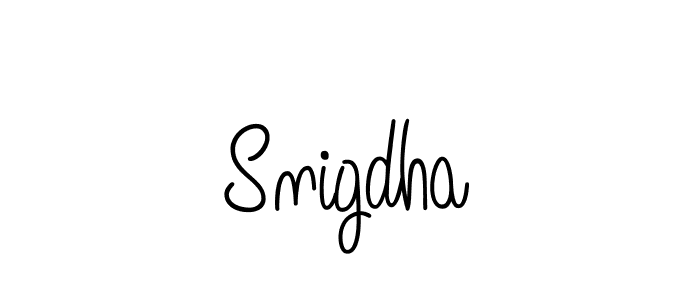 How to make Snigdha name signature. Use Angelique-Rose-font-FFP style for creating short signs online. This is the latest handwritten sign. Snigdha signature style 5 images and pictures png