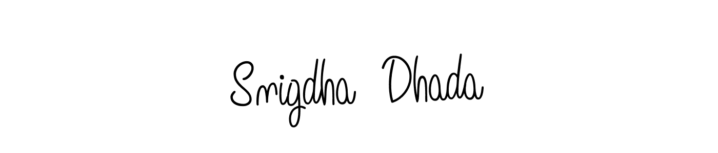 Here are the top 10 professional signature styles for the name Snigdha  Dhada. These are the best autograph styles you can use for your name. Snigdha  Dhada signature style 5 images and pictures png