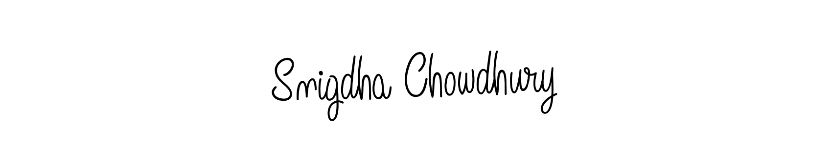 Also we have Snigdha Chowdhury name is the best signature style. Create professional handwritten signature collection using Angelique-Rose-font-FFP autograph style. Snigdha Chowdhury signature style 5 images and pictures png