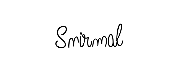 Snirmal stylish signature style. Best Handwritten Sign (Angelique-Rose-font-FFP) for my name. Handwritten Signature Collection Ideas for my name Snirmal. Snirmal signature style 5 images and pictures png