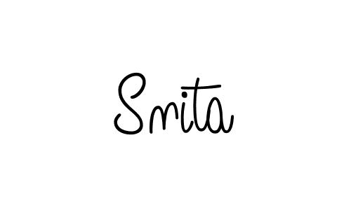 Create a beautiful signature design for name Snita. With this signature (Angelique-Rose-font-FFP) fonts, you can make a handwritten signature for free. Snita signature style 5 images and pictures png