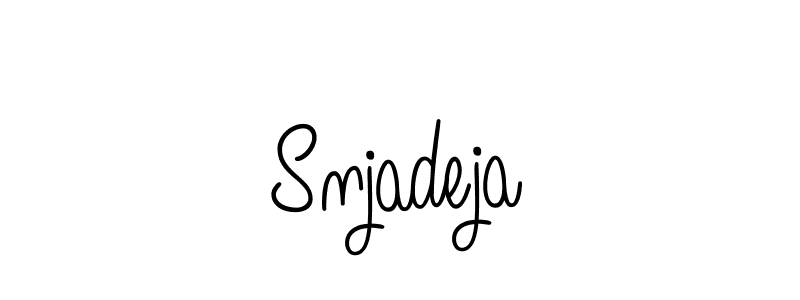 How to Draw Snjadeja signature style? Angelique-Rose-font-FFP is a latest design signature styles for name Snjadeja. Snjadeja signature style 5 images and pictures png