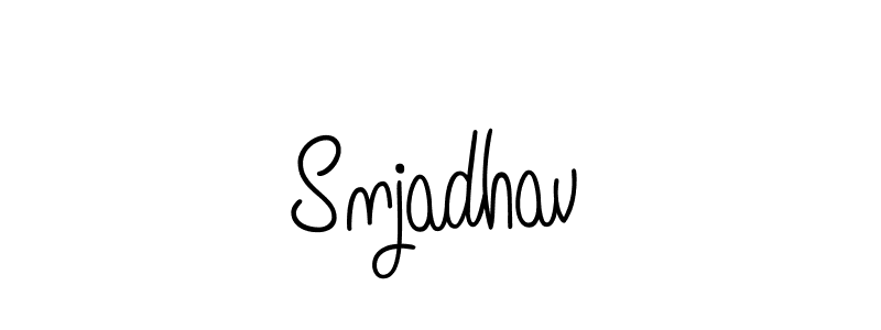 The best way (Angelique-Rose-font-FFP) to make a short signature is to pick only two or three words in your name. The name Snjadhav include a total of six letters. For converting this name. Snjadhav signature style 5 images and pictures png
