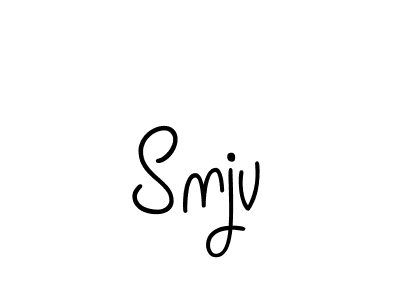 Use a signature maker to create a handwritten signature online. With this signature software, you can design (Angelique-Rose-font-FFP) your own signature for name Snjv. Snjv signature style 5 images and pictures png