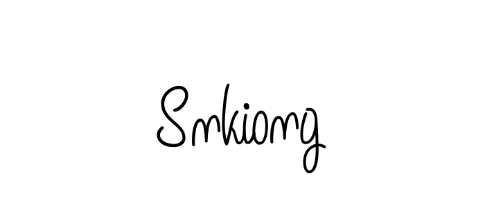 How to make Snkiong signature? Angelique-Rose-font-FFP is a professional autograph style. Create handwritten signature for Snkiong name. Snkiong signature style 5 images and pictures png