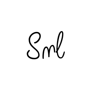 Use a signature maker to create a handwritten signature online. With this signature software, you can design (Angelique-Rose-font-FFP) your own signature for name Snl. Snl signature style 5 images and pictures png