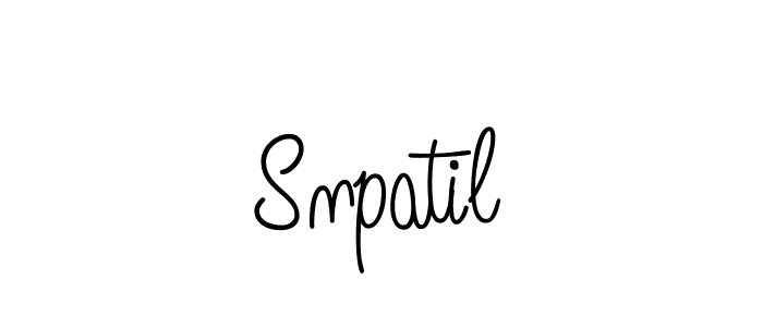 Use a signature maker to create a handwritten signature online. With this signature software, you can design (Angelique-Rose-font-FFP) your own signature for name Snpatil. Snpatil signature style 5 images and pictures png