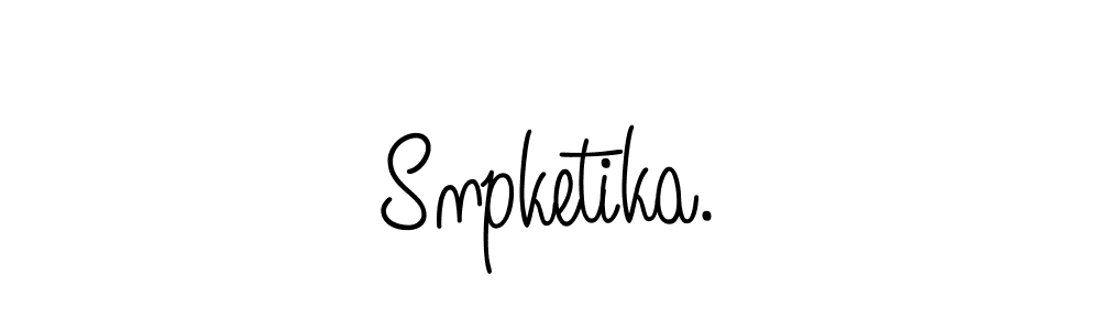 if you are searching for the best signature style for your name Snpketika.. so please give up your signature search. here we have designed multiple signature styles  using Angelique-Rose-font-FFP. Snpketika. signature style 5 images and pictures png