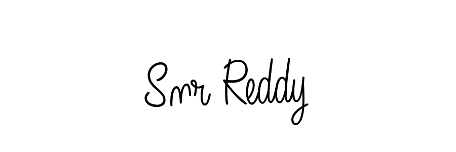 The best way (Angelique-Rose-font-FFP) to make a short signature is to pick only two or three words in your name. The name Snr Reddy include a total of six letters. For converting this name. Snr Reddy signature style 5 images and pictures png