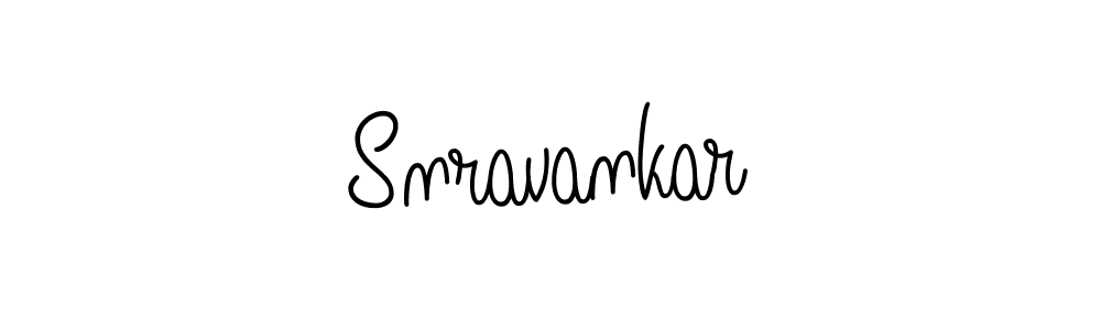 Use a signature maker to create a handwritten signature online. With this signature software, you can design (Angelique-Rose-font-FFP) your own signature for name Snravankar. Snravankar signature style 5 images and pictures png