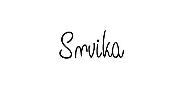 Design your own signature with our free online signature maker. With this signature software, you can create a handwritten (Angelique-Rose-font-FFP) signature for name Snvika. Snvika signature style 5 images and pictures png