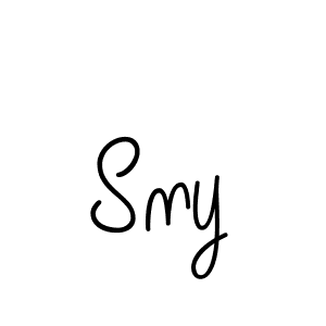 You should practise on your own different ways (Angelique-Rose-font-FFP) to write your name (Sny) in signature. don't let someone else do it for you. Sny signature style 5 images and pictures png