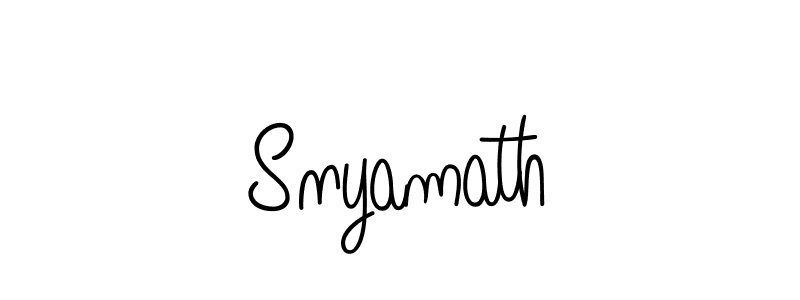 Similarly Angelique-Rose-font-FFP is the best handwritten signature design. Signature creator online .You can use it as an online autograph creator for name Snyamath. Snyamath signature style 5 images and pictures png