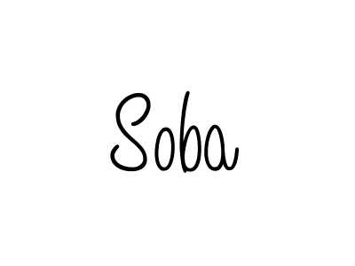 if you are searching for the best signature style for your name Soba. so please give up your signature search. here we have designed multiple signature styles  using Angelique-Rose-font-FFP. Soba signature style 5 images and pictures png