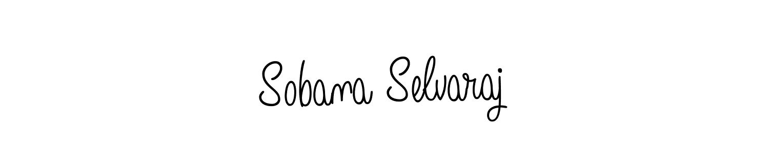 Use a signature maker to create a handwritten signature online. With this signature software, you can design (Angelique-Rose-font-FFP) your own signature for name Sobana Selvaraj. Sobana Selvaraj signature style 5 images and pictures png