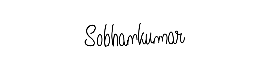 How to make Sobhankumar name signature. Use Angelique-Rose-font-FFP style for creating short signs online. This is the latest handwritten sign. Sobhankumar signature style 5 images and pictures png