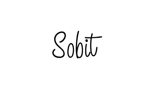 You should practise on your own different ways (Angelique-Rose-font-FFP) to write your name (Sobit) in signature. don't let someone else do it for you. Sobit signature style 5 images and pictures png