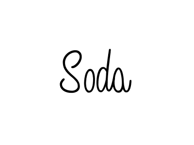 You should practise on your own different ways (Angelique-Rose-font-FFP) to write your name (Soda) in signature. don't let someone else do it for you. Soda signature style 5 images and pictures png