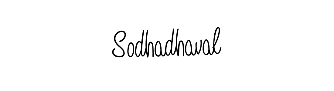 Also we have Sodhadhaval name is the best signature style. Create professional handwritten signature collection using Angelique-Rose-font-FFP autograph style. Sodhadhaval signature style 5 images and pictures png