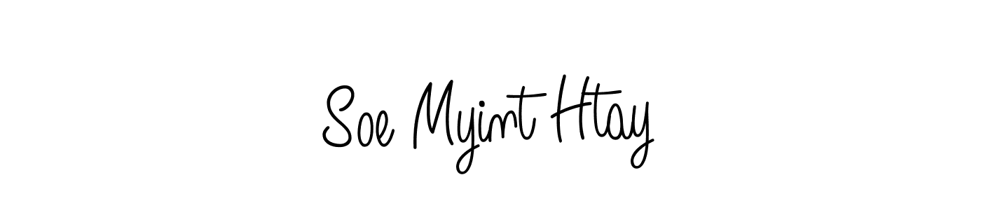 Make a beautiful signature design for name Soe Myint Htay. With this signature (Angelique-Rose-font-FFP) style, you can create a handwritten signature for free. Soe Myint Htay signature style 5 images and pictures png