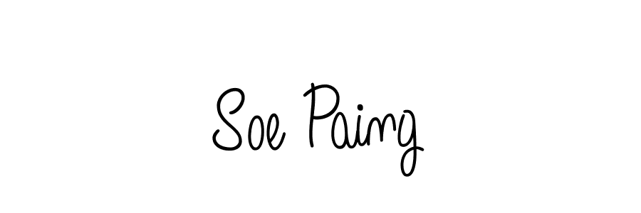 How to Draw Soe Paing signature style? Angelique-Rose-font-FFP is a latest design signature styles for name Soe Paing. Soe Paing signature style 5 images and pictures png