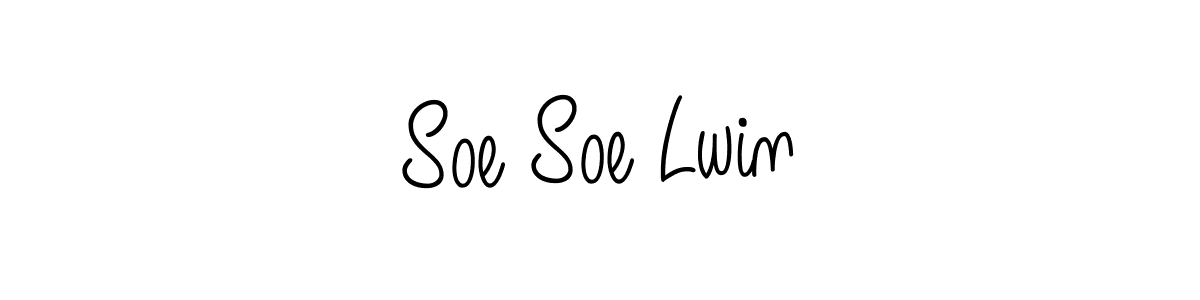 How to Draw Soe Soe Lwin signature style? Angelique-Rose-font-FFP is a latest design signature styles for name Soe Soe Lwin. Soe Soe Lwin signature style 5 images and pictures png