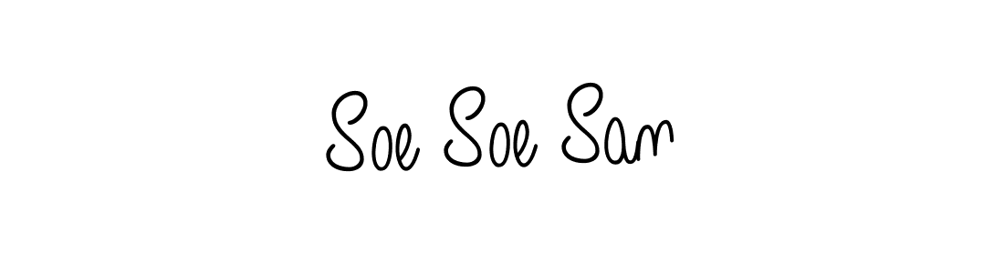 It looks lik you need a new signature style for name Soe Soe San. Design unique handwritten (Angelique-Rose-font-FFP) signature with our free signature maker in just a few clicks. Soe Soe San signature style 5 images and pictures png