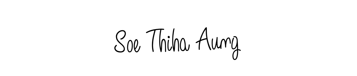 How to make Soe Thiha Aung signature? Angelique-Rose-font-FFP is a professional autograph style. Create handwritten signature for Soe Thiha Aung name. Soe Thiha Aung signature style 5 images and pictures png