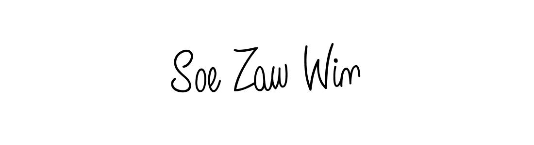 Best and Professional Signature Style for Soe Zaw Win. Angelique-Rose-font-FFP Best Signature Style Collection. Soe Zaw Win signature style 5 images and pictures png