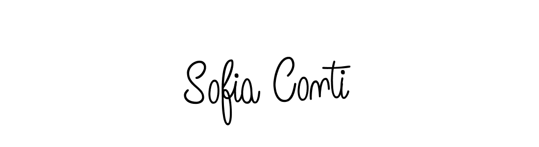 Use a signature maker to create a handwritten signature online. With this signature software, you can design (Angelique-Rose-font-FFP) your own signature for name Sofia Conti. Sofia Conti signature style 5 images and pictures png