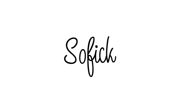 Design your own signature with our free online signature maker. With this signature software, you can create a handwritten (Angelique-Rose-font-FFP) signature for name Sofick. Sofick signature style 5 images and pictures png