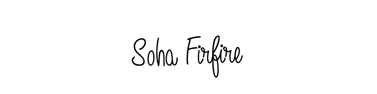 Design your own signature with our free online signature maker. With this signature software, you can create a handwritten (Angelique-Rose-font-FFP) signature for name Soha Firfire. Soha Firfire signature style 5 images and pictures png