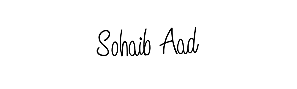 Design your own signature with our free online signature maker. With this signature software, you can create a handwritten (Angelique-Rose-font-FFP) signature for name Sohaib Aad. Sohaib Aad signature style 5 images and pictures png