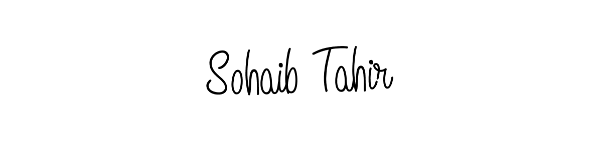 Design your own signature with our free online signature maker. With this signature software, you can create a handwritten (Angelique-Rose-font-FFP) signature for name Sohaib Tahir. Sohaib Tahir signature style 5 images and pictures png