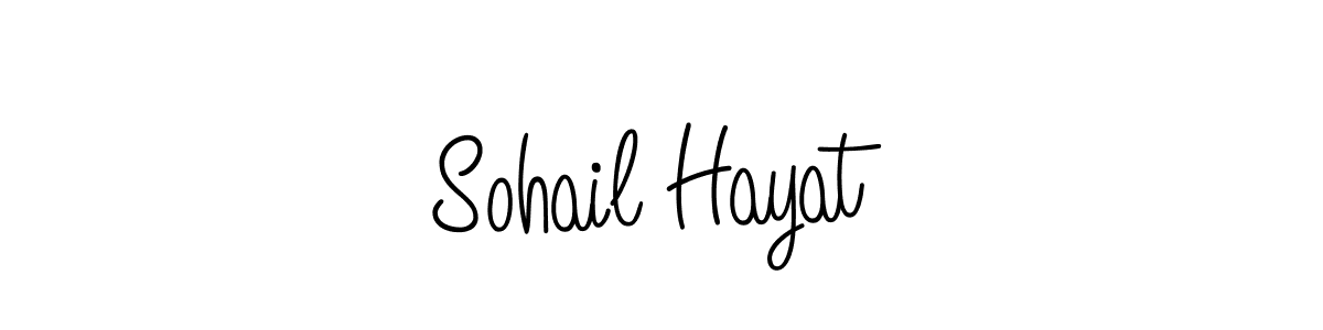 Sohail Hayat stylish signature style. Best Handwritten Sign (Angelique-Rose-font-FFP) for my name. Handwritten Signature Collection Ideas for my name Sohail Hayat. Sohail Hayat signature style 5 images and pictures png