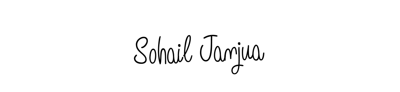 The best way (Angelique-Rose-font-FFP) to make a short signature is to pick only two or three words in your name. The name Sohail Janjua include a total of six letters. For converting this name. Sohail Janjua signature style 5 images and pictures png