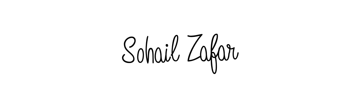 Make a beautiful signature design for name Sohail Zafar. With this signature (Angelique-Rose-font-FFP) style, you can create a handwritten signature for free. Sohail Zafar signature style 5 images and pictures png