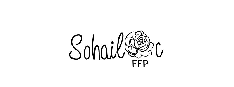 Best and Professional Signature Style for Sohail3c. Angelique-Rose-font-FFP Best Signature Style Collection. Sohail3c signature style 5 images and pictures png