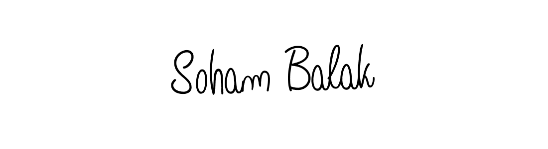 Make a beautiful signature design for name Soham Balak. With this signature (Angelique-Rose-font-FFP) style, you can create a handwritten signature for free. Soham Balak signature style 5 images and pictures png